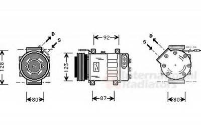 VAN WEZEL 4300k037 -  Компрессор, кондиционер